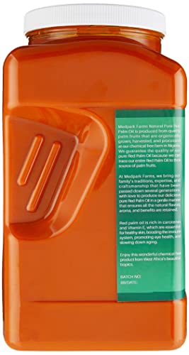100% Pure Africa Red Palm Oil (1 Gallon) Handmade