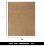 120 Pack Brown Kraft Paper for Crafts & DIY