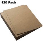 120 Pack Brown Kraft Paper for Crafts & DIY