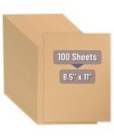 Brown Kraft Paper Sheets - Pack of 100