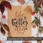 Brown Kraft Paper Sheets - Pack of 100