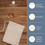 Cotton Muslin Bags - 12x17cm, 25 Pack