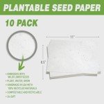 Plantable Seed Paper Sheets - 10 Pack