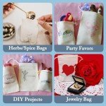 Cotton Muslin Bags - 12x17cm, 25 Pack