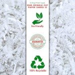 White Crinkle Cut Paper Shred Filler for Gifts
