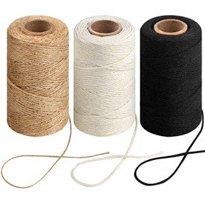 Natural White Cotton Twine for Crafts and Decor