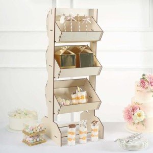 Handmade 3-Tier Wooden Basket Soap Display Rack