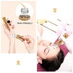 12-Piece Bamboo Roll-On Bottles for Essential Oils