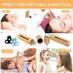 12-Piece Bamboo Roll-On Bottles for Essential Oils