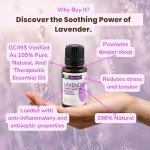 Organic Lavender Essential Oil for Aromatherapy - 15ml