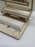 12-Wire Wooden Loaf Soap Cutter in Beige