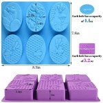Bee Silicone Soap Molds - 2 Pack, 6 Cavity