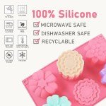Flower Silicone Soap Molds - 3 Pack Set