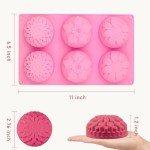 Flower Silicone Soap Molds - 3 Pack Set
