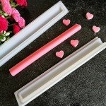 Heart Shaped Silicone Soap and Candle Mold Set