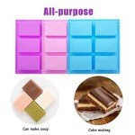 Silicone Soap Molds Set of 3 - Colorful Cavities