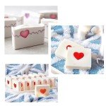 Heart Shaped Silicone Soap and Candle Mold Set