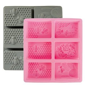 Bee Soap Silicone Molds Set - Pink & Gray