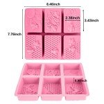 Bee Soap Silicone Molds Set - Pink & Gray