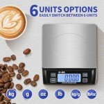 Stainless Steel Digital Kitchen Scale for Baking