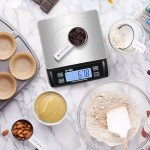 Stainless Steel Digital Kitchen Scale for Baking