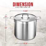 16 Quart Heavy Duty Stainless Steel Stockpot