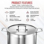 16 Quart Heavy Duty Stainless Steel Stockpot