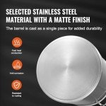 42 Quart Stainless Steel Stockpot for Cooking