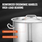 42 Quart Stainless Steel Stockpot for Cooking