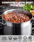 20 Quart Stainless Steel Stock Pot with Lid