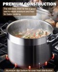 20 Quart Stainless Steel Stock Pot with Lid