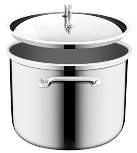 Tri-Ply Stainless Steel Stockpot with Lid (12QT)