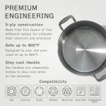 12 Quart Stainless Steel Stock Pot with Lid