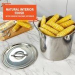 Stainless Steel Stock Pot Set with Lids - 3 Piece