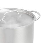 Handmade 12QT Stainless Steel Stock Pot with Lid