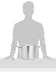 Handmade 12QT Stainless Steel Stock Pot with Lid