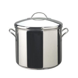Handmade Silver Stainless Steel 12 Quart Pot