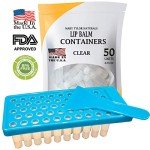 Lip Balm Container Tray Kit - 50 Pieces