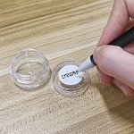 55 Pcs Mini Sample Containers with Lids and Labels