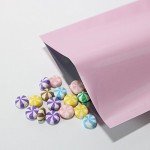 Glossy Pink Mylar Foil Bags for Sampling
