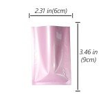 Glossy Pink Mylar Foil Bags for Sampling