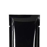 100 Black Metallic Mylar Foil Sealable Bags