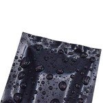 100 Black Metallic Mylar Foil Sealable Bags