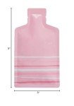 Glossy Pink Aluminum Mylar Sample Pouches - 100 Pack