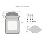 20 Clear Cork Front Zipper Bags - Food Storage