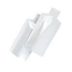White Bottle Shaped Heat Seal Pouches - 100 Pack