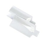 White Bottle Shaped Heat Seal Pouches - 100 Pack