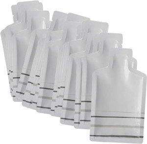 Travel-Friendly Shampoo Sample Pouches - White (50 Pack)
