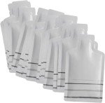 Travel-Friendly Shampoo Sample Pouches - White (50 Pack)
