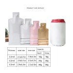 Cute Pink Bottle Shape Foil Pouch Pack